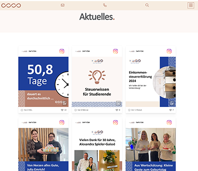 Screenshot Integration Social Media Content SWRV Website