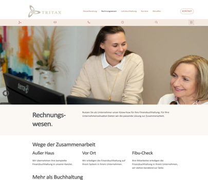Screenshot Tritax Website